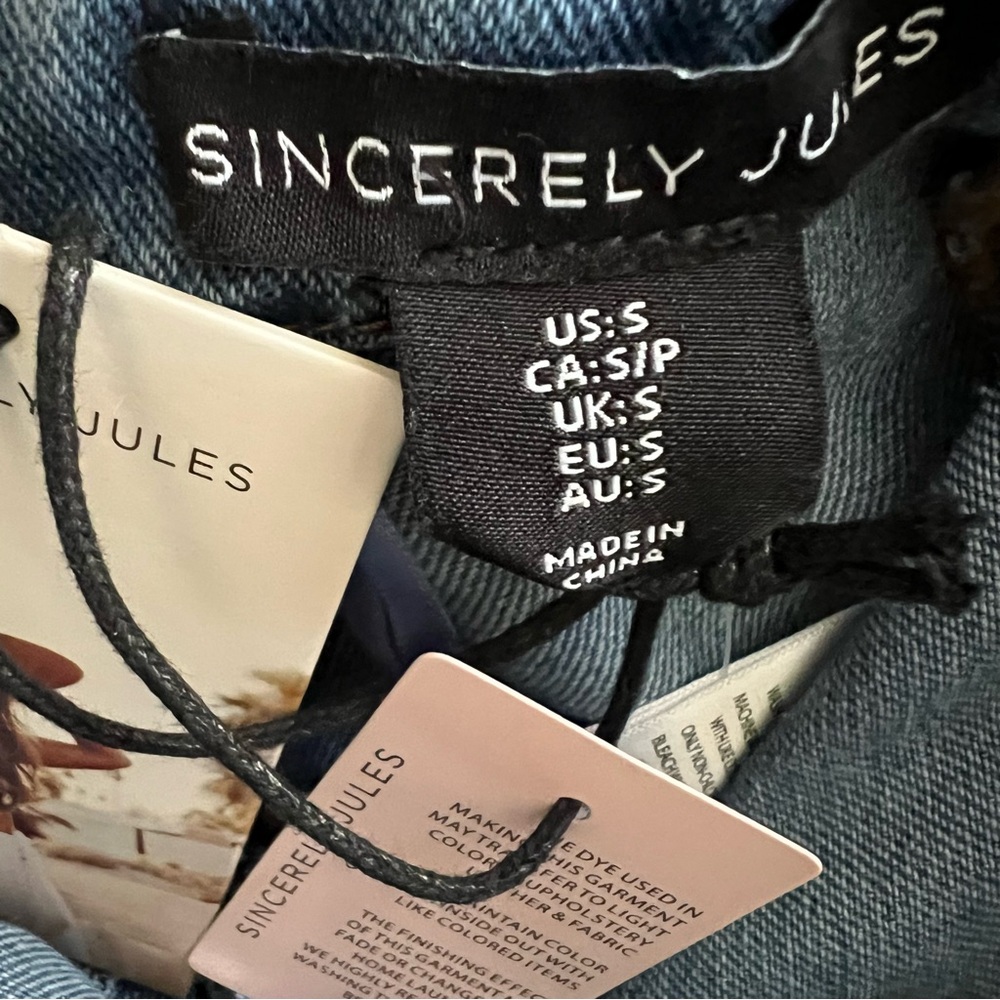 Sincerely Jules Denim Strapless Midi Dress - Picture 3 of 9